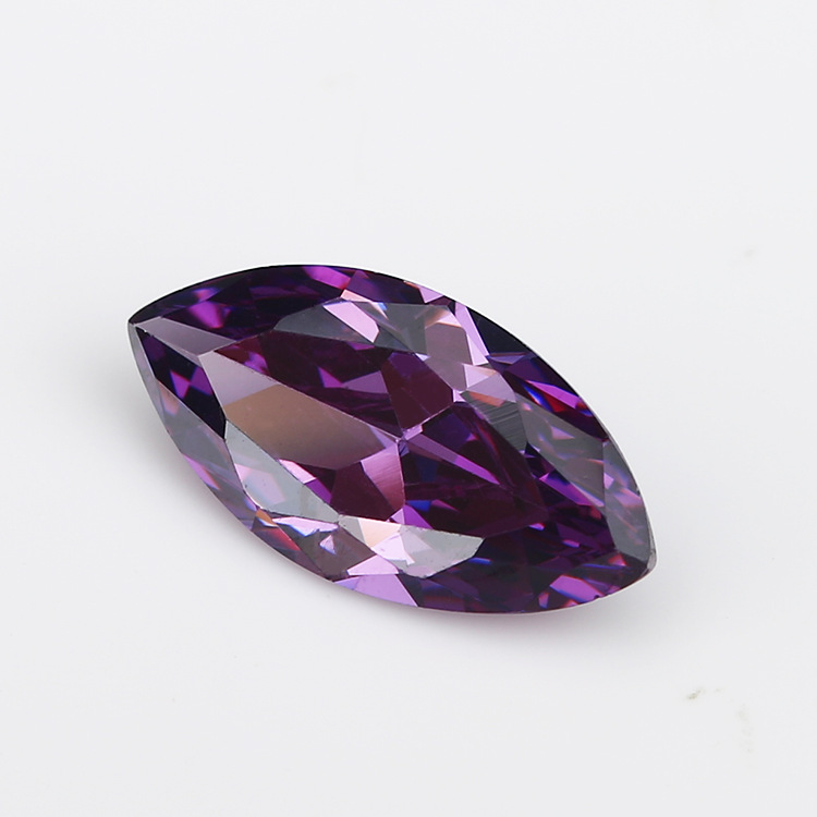 5A Custom Shiny Purple Produttore all'ingrosso Marchese Cubic Zirconia per gioielli