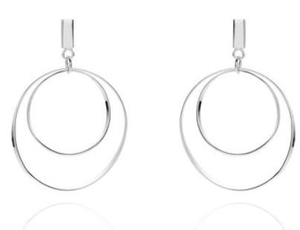 Orecchini da donna in argento sterling 925 con design alla moda