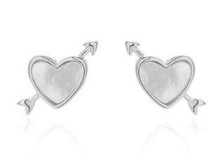 Orecchini da donna adorabili in argento sterling 925 con freccia di Cupido