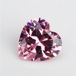 Moissanite sintetica con taglio a cuore rosa VVS da 3,0 mm Moissanite sintetica di alta qualità con prezzo di fabbrica