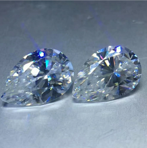 3 * 5mm Pear Cut Fabbrica VVS Prezzo all'ingrosso 3EX Alta qualità D Colore Moissanite Moissanite sintetica