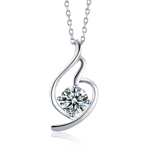 Gioielli di moda premium Collana personalizzata in argento sterling 925 con pietra Moissanite