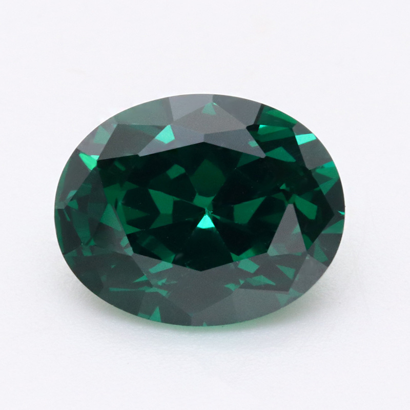 VVS Verde 5A Ovale 3EX Cubic Zirconia