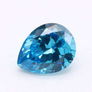 Cubic Zirconia VVS a forma di pera blu caldo 3A