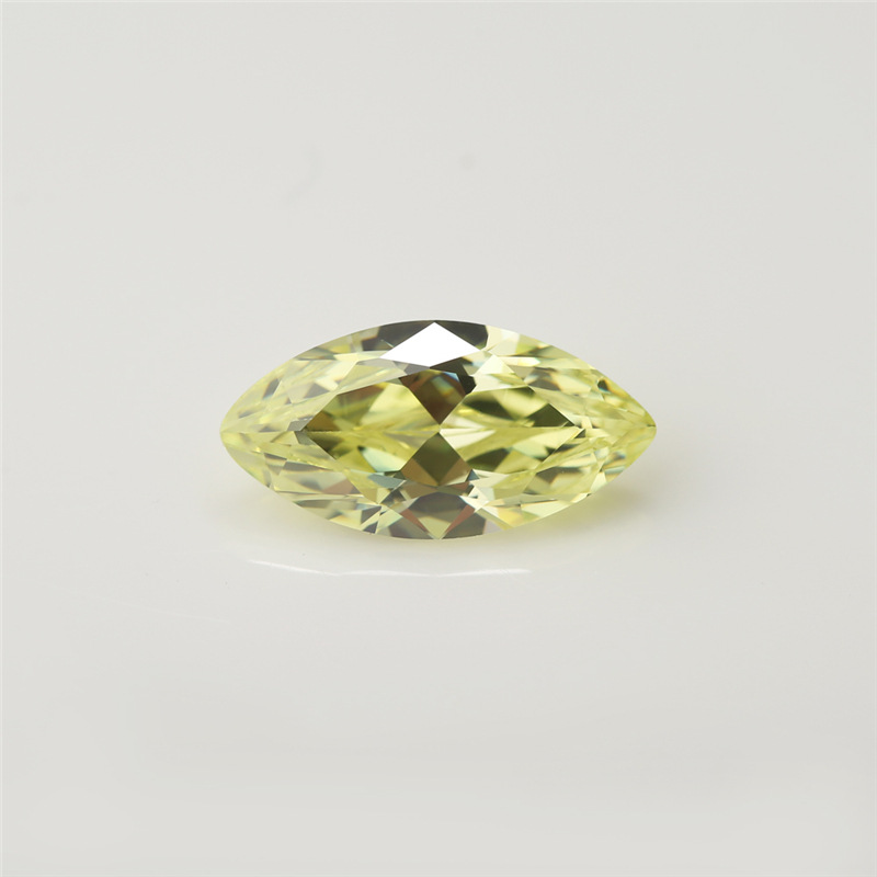 5A Custom Light Olive Produttore all'ingrosso Marchese Cubic Zirconia per gioielli