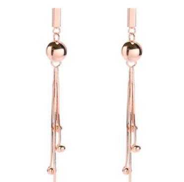 Orecchini da donna minimalisti in argento sterling 925 placcati oro