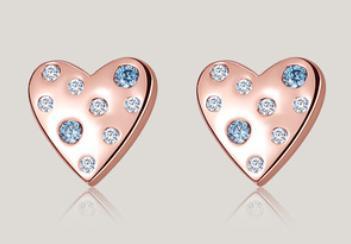 Love Cookies Orecchini carini in argento sterling 925 placcati in oro