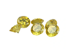 4,0-5,0 mm giallo di alta qualità DEF Moissanite taglio brillante rotondo per la creazione di gioielli