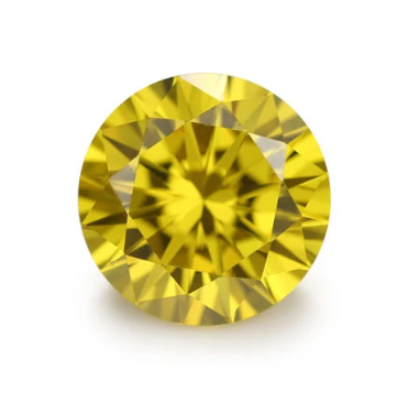 7,0-8,0 mm giallo di alta qualità DEF Moissanite taglio brillante rotondo per la creazione di gioielli