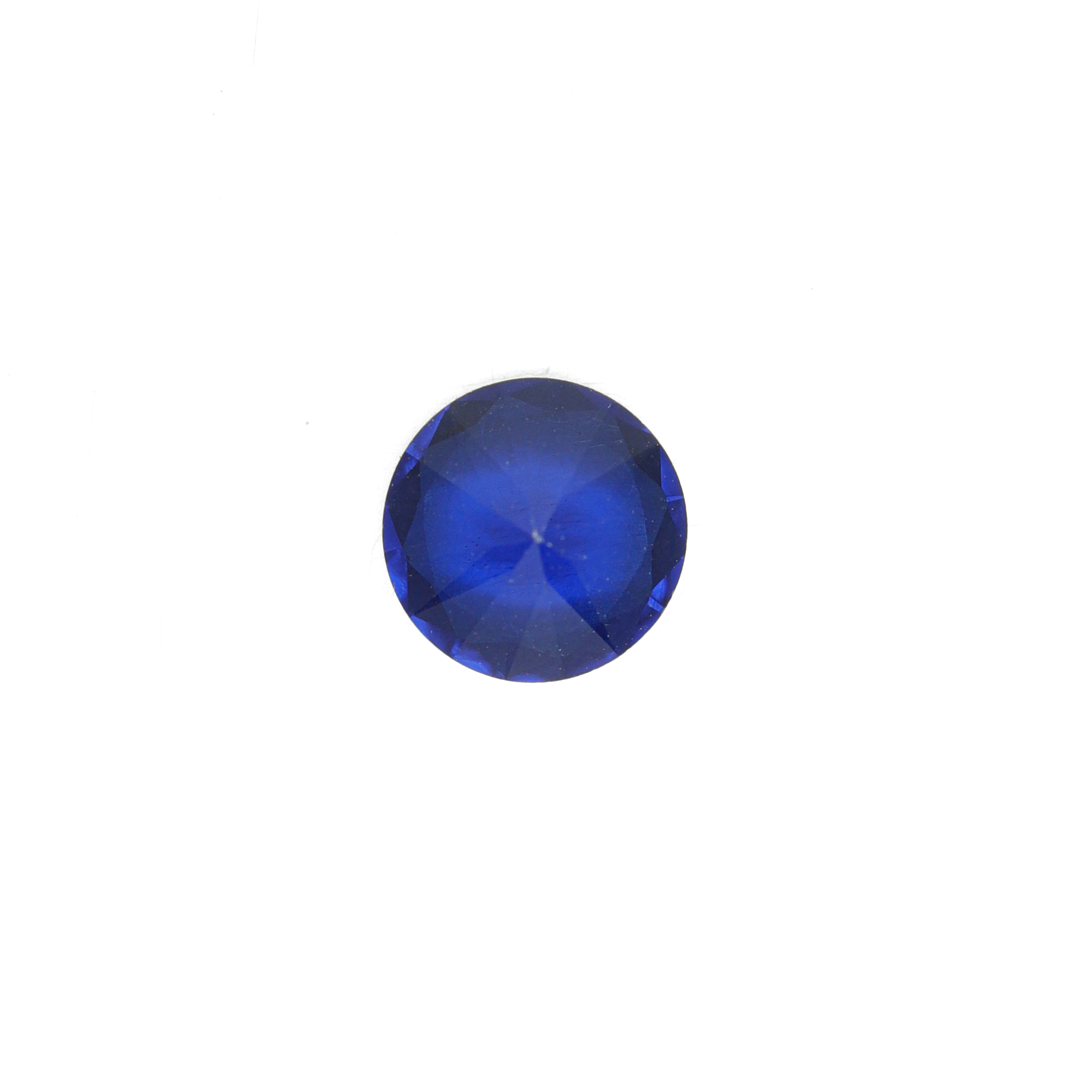 Moissanite blu a taglio brillante rotondo DEF di alta qualità per la creazione di gioielli