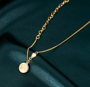 Moneta di amore della collana dei monili d'argento di modo 925 all'ingrosso su misura OEM