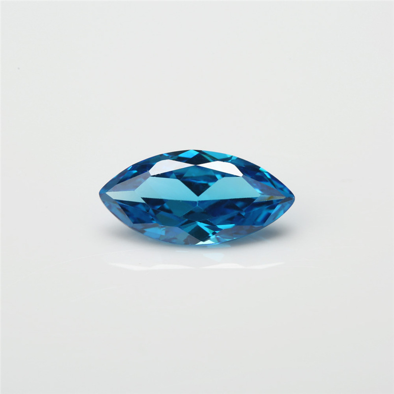 5A Custom Blue Produttore all'ingrosso Marchese Cubic Zirconia per gioielli