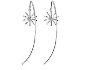 Orecchini in argento sterling 925 con moissanite Orecchini con diamanti per matrimonio da donna