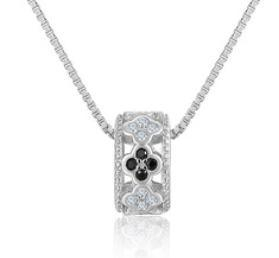 Nuova catena semplice personalizzata con diamanti intarsiati a fiore in argento S925 con collana in argento