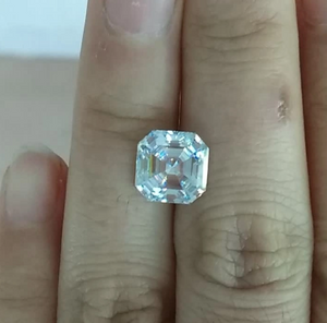 8.0mm 3EX DEF Colore Fabbrica Prezzo all'ingrosso di alta qualità VVS Asscher Moissanite Moissanite sintetica