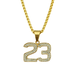 Collana con ciondolo numero 23 hip hop