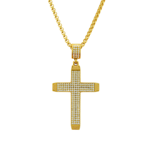 Pendente Ecklace Croce Religiosa Hip Hop