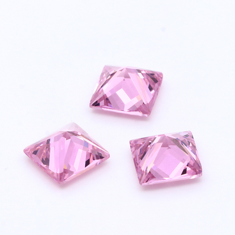 Commercio all'ingrosso di fabbrica 3EX D Color VVS Princess Cut Cubic Zirconia