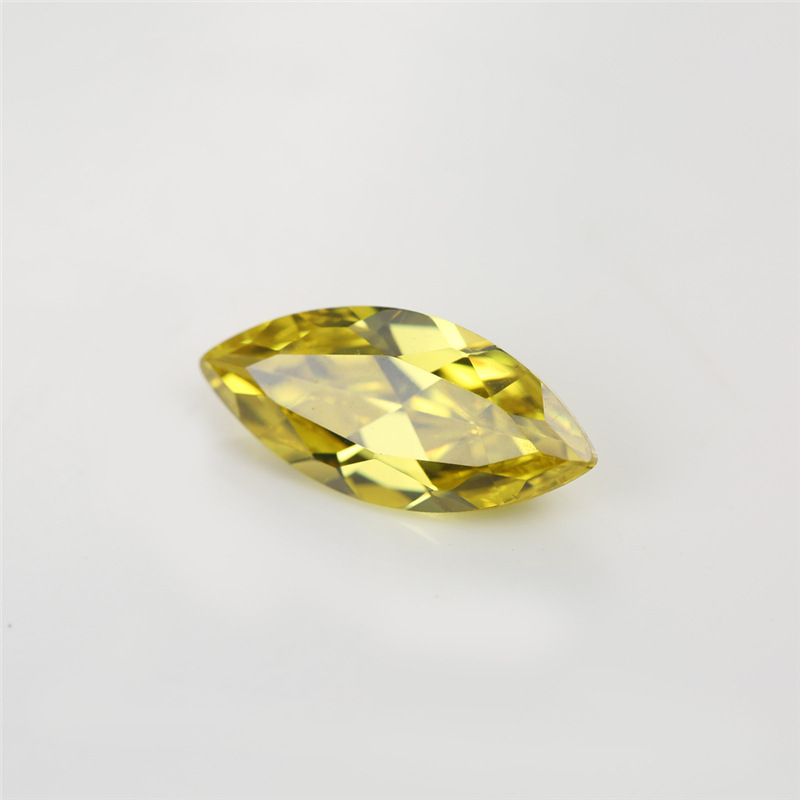 5A Custom Yellow Produttore all'ingrosso Marchese Cubic Zirconia per gioielli